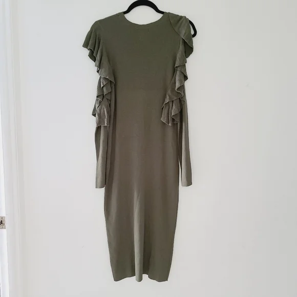 NWT MAX STUDIO SPECIALITY PRODUCTS olive renee sweater dress - Picture 6 of 8